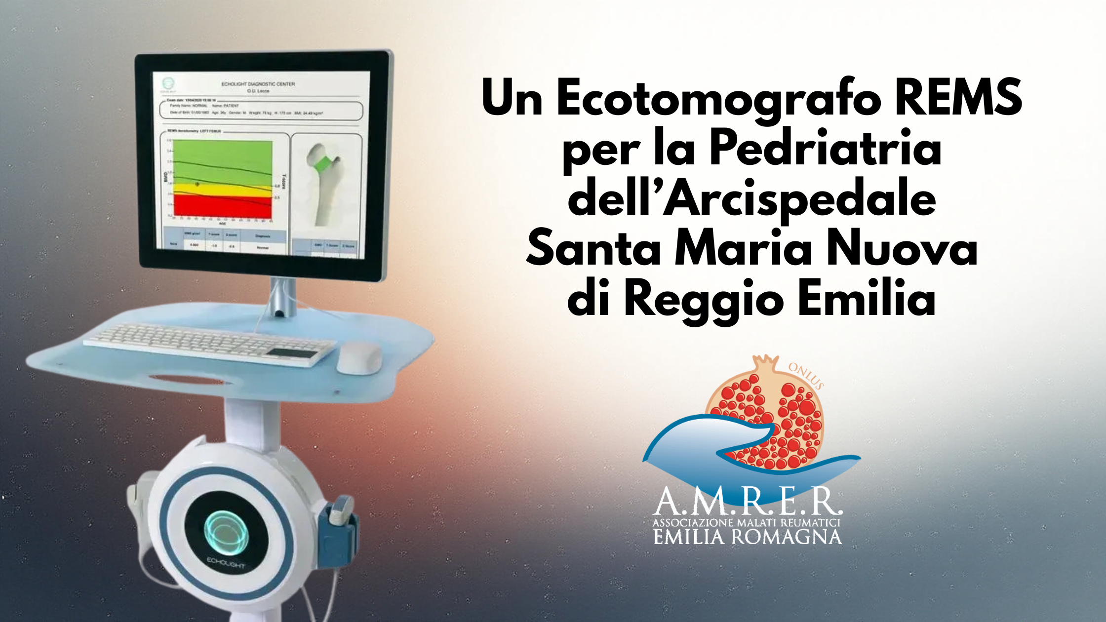 Un ecotomografo REMS per la Pediatria dell'Ospedale di Reggio Emilia Image