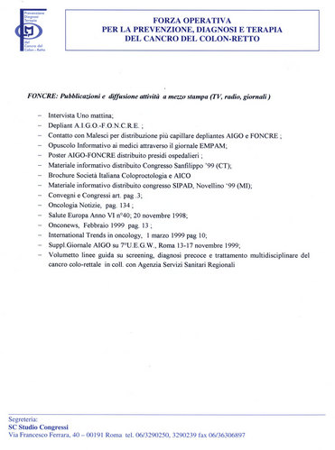Studio e Prevenzione del Cancro del Colon-Retto Image