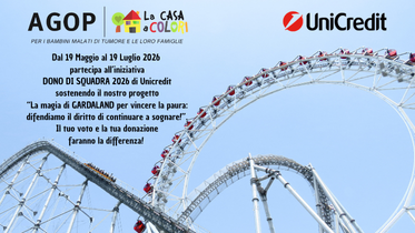 Dono di Squadra 2026 - "La magia di GARDALAND per vincere la paura: difendiamo il diritto di continuare a sognare!"