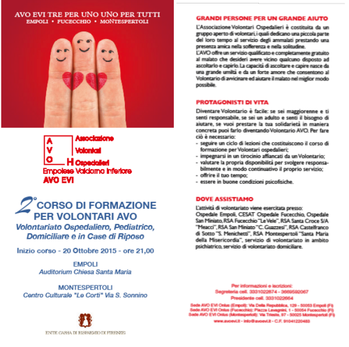 2° corso di formazione per volontari AVO