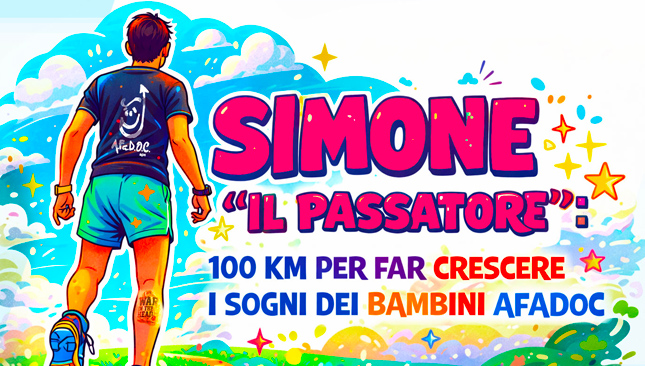 Simone "Il Passatore" - 100 km per far crescere i sogni dei bambini AFaDOC Image